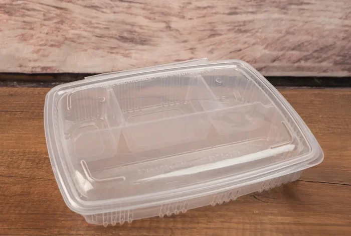 Packmaster CF04 Conteneur Kebab à 4 Compartiments - Boîte Hermétique et Inviolable pour Menus Mixtes