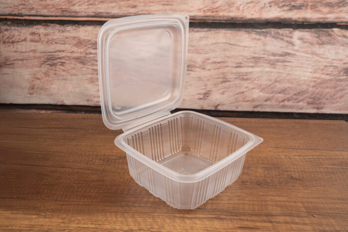 Packmaster CF05 Chef Form Carré 1500 - Boîte hermétique inviolable avec couvercle ouvert en PP